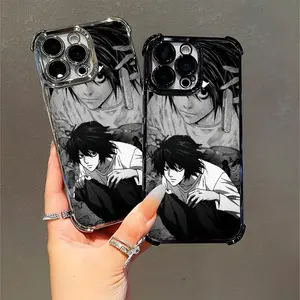 D3ath N0te L Black White Anime Phone Case,Giving gifts to friends and family,for iPhone 17 16 15 14 13 12 11 Pro Max X XS for Samsung S22–S26 Plus Ultra