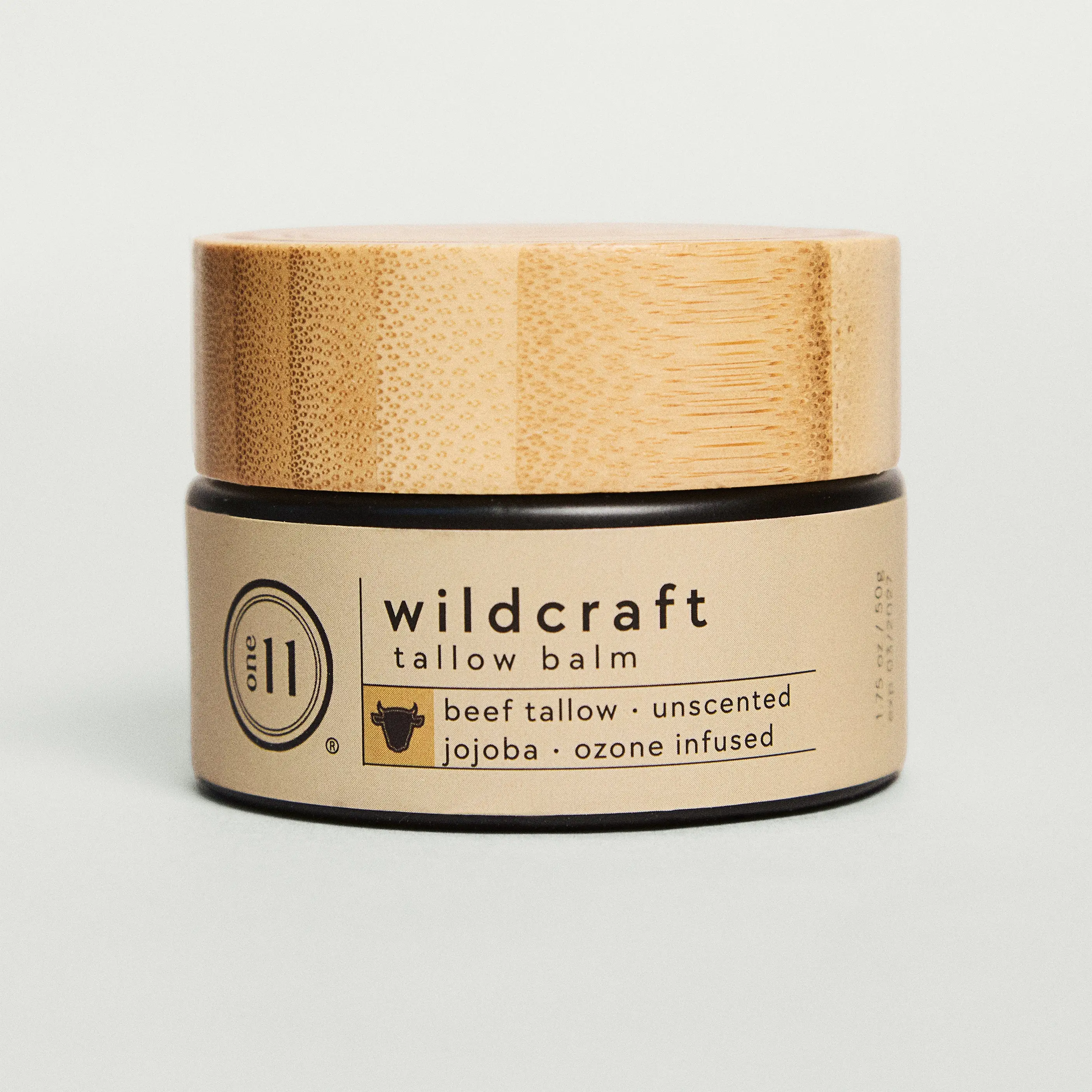 ONE11 Wildcraft Tallow Balm with Organic Beeswax — Grass-Fed, Oxygen-Infused Olive Oil, Jojoba & Alpha-Bisabolol — Targeted Barrier Balm for Lips, Hands, Heels & Cuticles