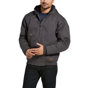 Ariat® Men's Rebar Washed DuraCanvas­™ Grey Insulated Jacket 10032995