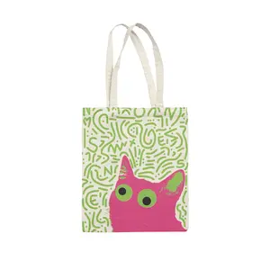 Funny Cat Tote Bag, Bag For Cat Lover, Unisex Tote Bag