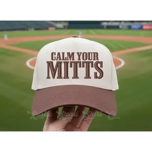 Calm Your Mitts Embroidered Trucker Hat, Baseball Hat, Baseball Mom Hat