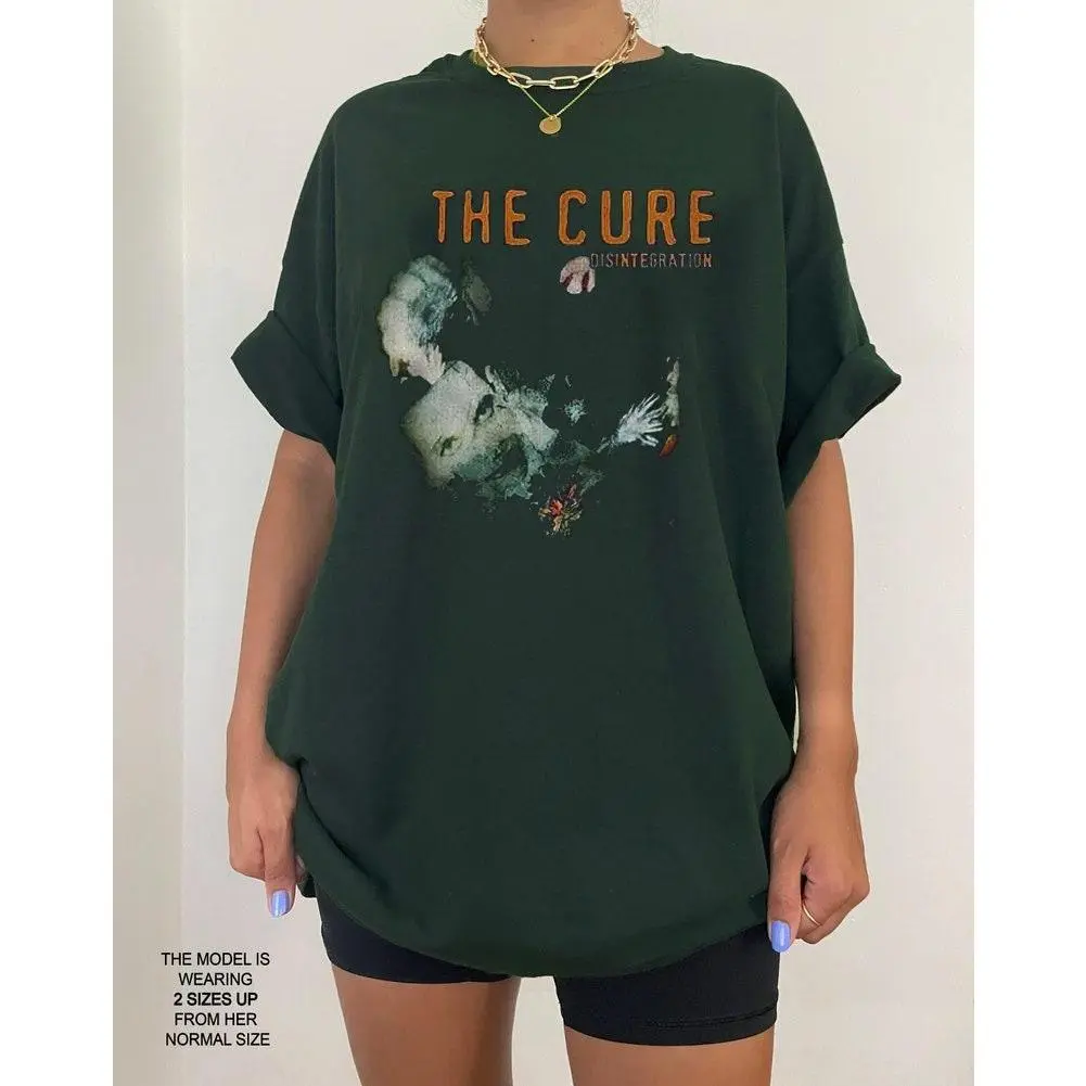 Vintage The Cure Graphic T-Shirt – Retro Print Art Tee for Music Lovers, Unisex Soft Cotton Shirt, Perfect Gift, Trendy  for Fans of Rock Casual Fabric