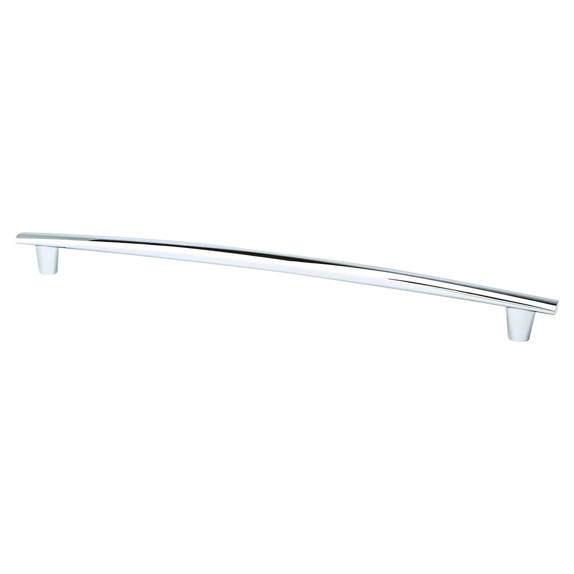 Berenson 2298-4026-P Classic Meadow Aluminum Pull Handle - 320 mm, 1/2 in, 14 3/16 in, Organic Look, Polished Chrome, Smooth Surfaces, for Transitional Home Door Hardware, Door Handles