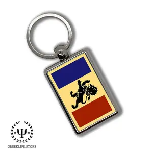 Delta Kappa Epsilon Keychain Rectangular