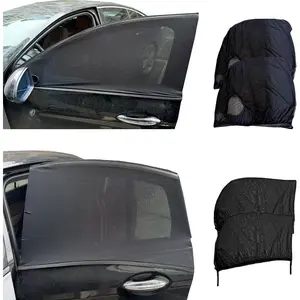 Window Screens for Side Windows,  4 Pack Side Window Sun Shades,Stretchy Mosquito Net Cover Fit  SUVs - Front & Rear