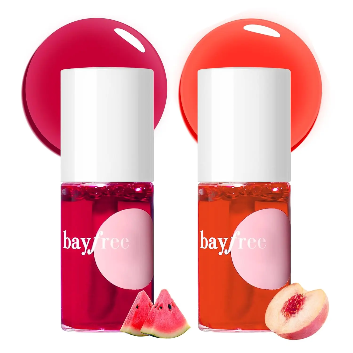 bayfree Lip Tint Stain Set, 2 PCS Lip & Cheek Tint Lightweight Non-sticky | Waterproof Lip Stain, Long Lasting Liquid Blush & Cheek Tint, Transfer-Proof, Matte Finish Lip Color Makeup