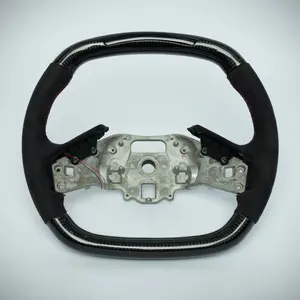 C8 Corvette 2020+ carbon fiber steering wheel with suede grip and LED shift light