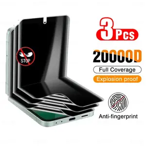 Anti-Spy Hydrogel Protective Screen Protector for Samsung Galaxy Z Flip, Full Coverage, Anti-Scratch Screen Protector, Accessories