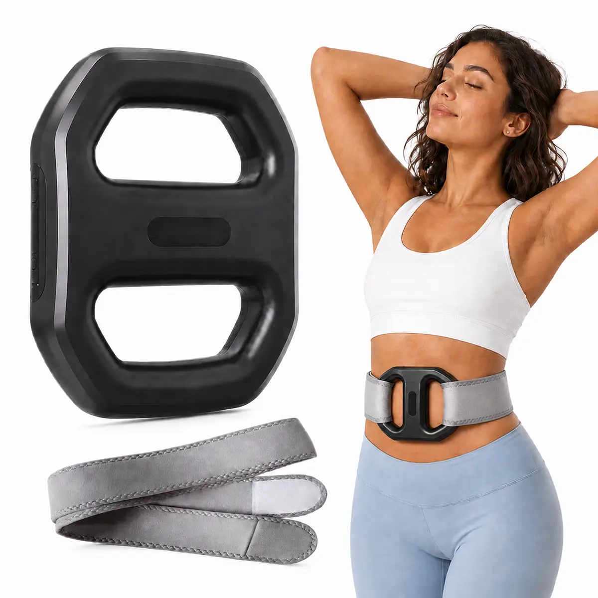 Electric Fascia Ring Massager for Belly Arms Legs – 4 Modes 3 Intensities Portable Muscle Relaxation