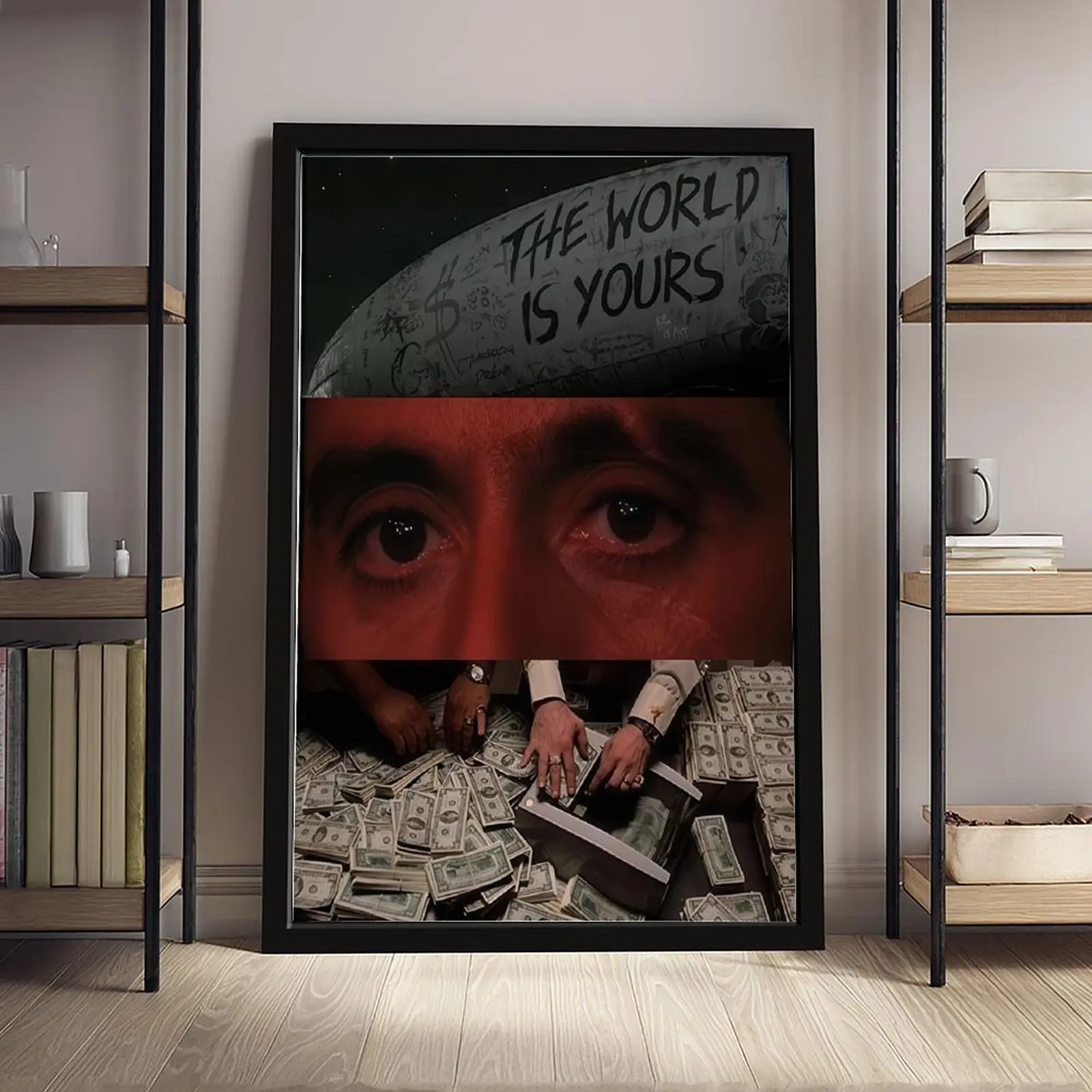 Scarface Canvas Print Poster Tony Montana Classic Gangster Movie Art Mural Decoration Unique Creative Wall Art Decoration game poster, collectible gift, movie lover poster, player poster, suitable for bedroomliving room, Perfect Gift