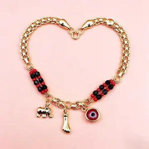 Chic Evil Eye Elephant Bracelet – Plated Design for Ultimate Protection – Trendy Gift for Women, Perfect for Fashion, Spiritual Healing, and Everyday Stylish Looks