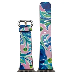 Olivia Pratt Abstract Faux Leather Watch Band #4