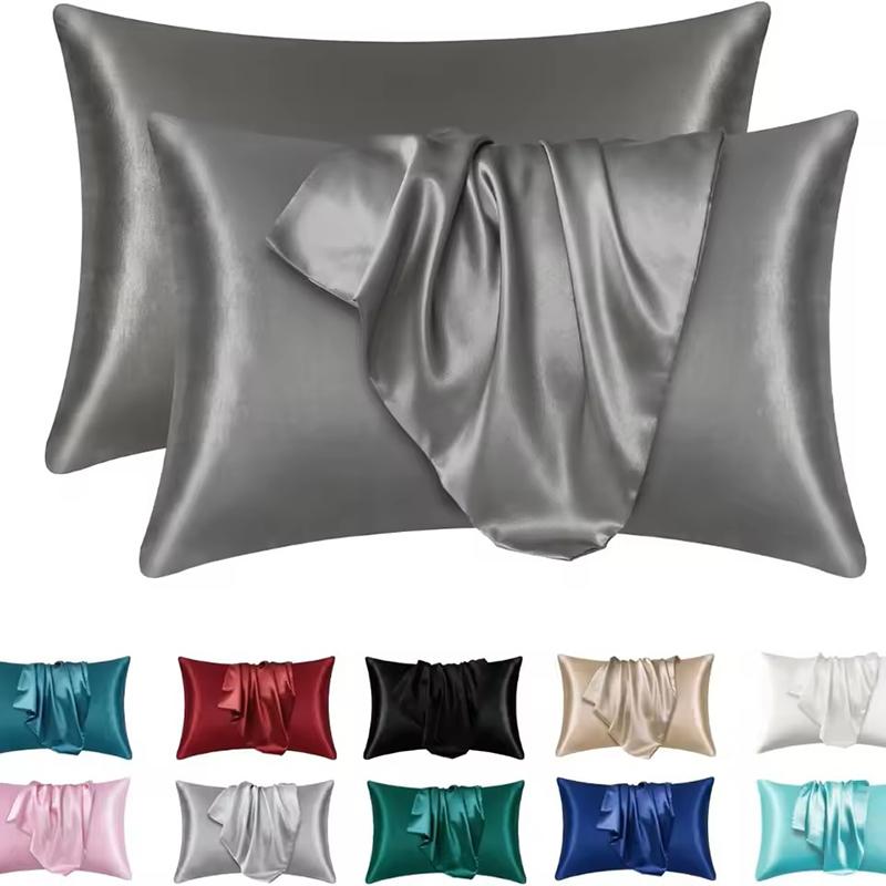 2pcs Boost Beauty Sleep Silky Satin Pillowcases – Cooling, Hair & Skin-Friendly, Easy-Care 2pcs Boost Beauty Sleep Silky Satin Pillowcases – Cooling, Hair & Skin-Friendly, Easy-Care