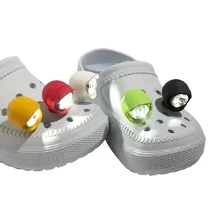 LED Shoe Lights for Crocs, Light Up Shoe Charms Clip On, PVC Waterproof Shoe Headlight for Night Walking Running Safety, Glow Shoe Accessories for Kids Adults, Croc Lights Outdoor Camping Hiking Gear