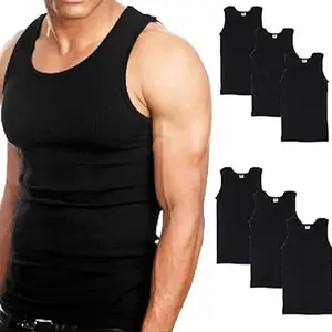 6/12packs Mens 100% Cotton Tank Top White/Black/Gray Wife Beater A-Shirt Undershirt Classic Menswear Sleeveless Soft Outfit Breathable Underwear Vests singlet