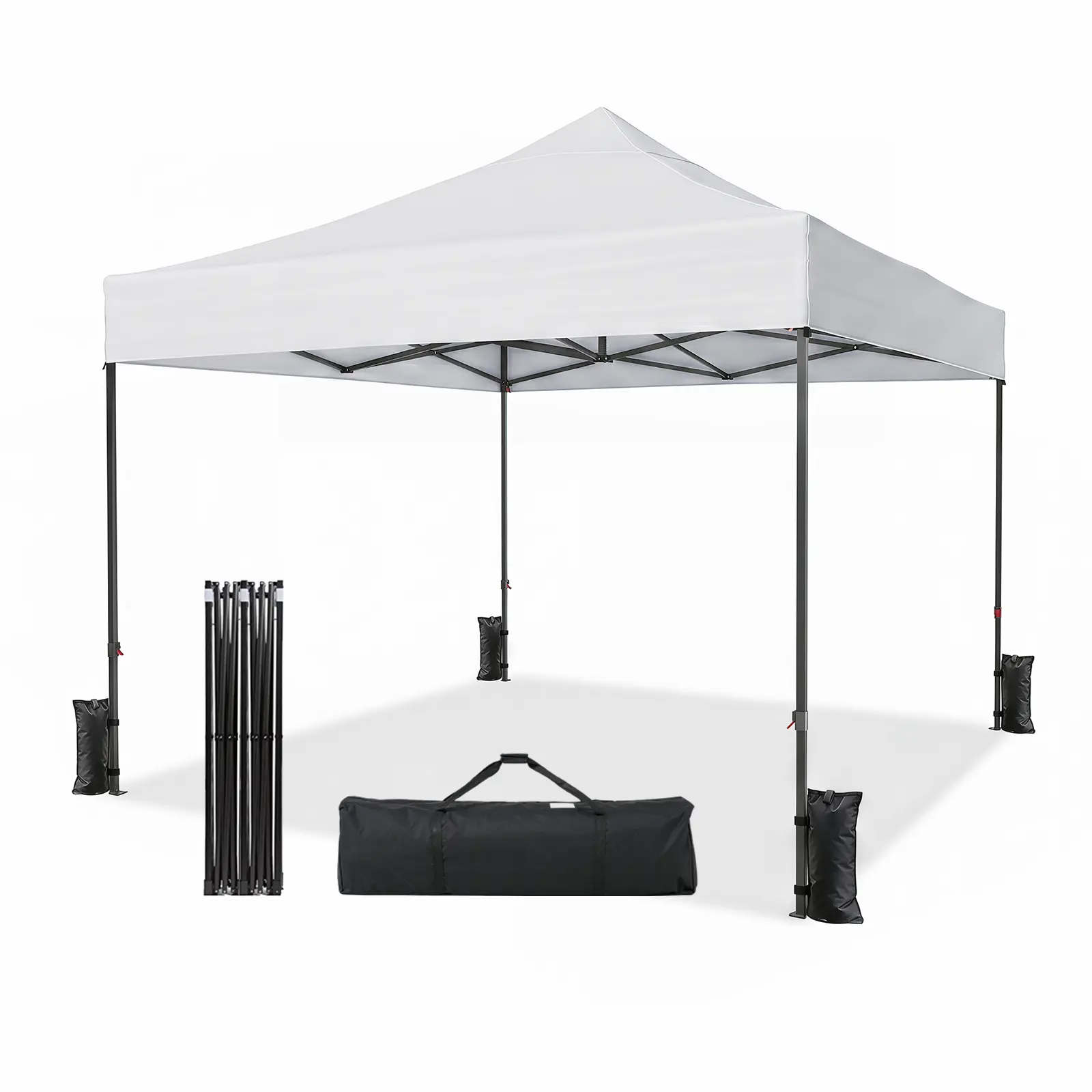 10x10 FT White‑Without Sidewalls