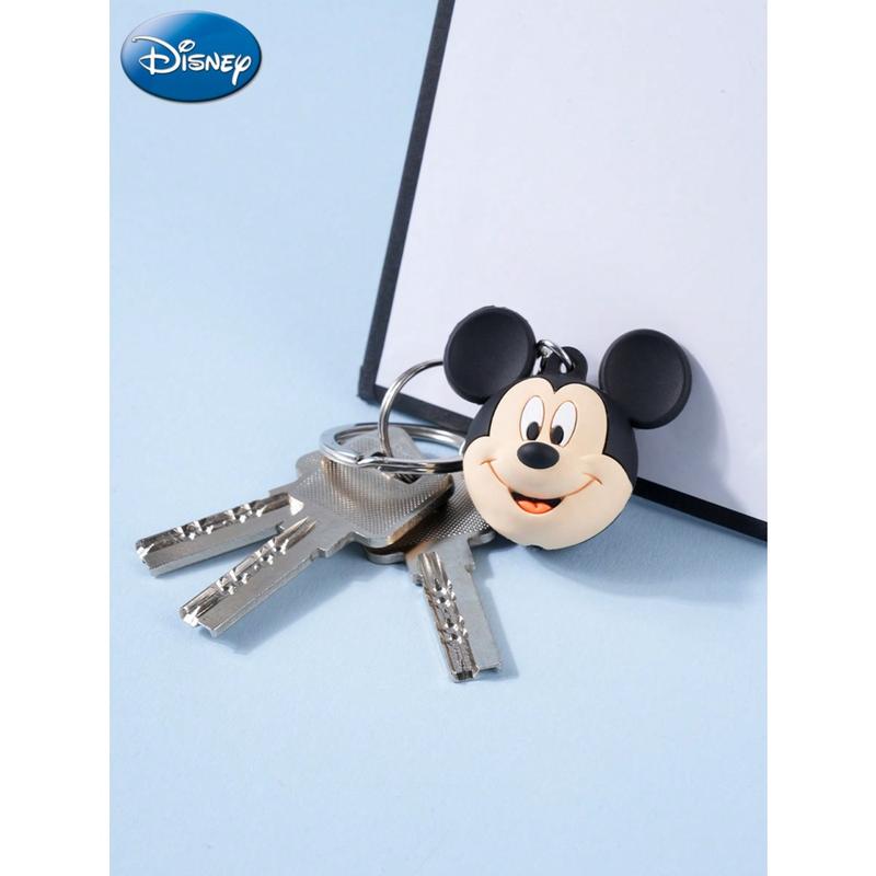 Disney Mickey PVC Keychain 1PC Official License Cute Animal Bag Clip Charms Anime Figure Collector Keyring Backpack Decor Durable PVC Soft Rubber Gift