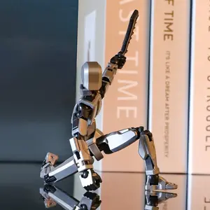 Multi-Jointed Action Figure, Assembly Decompression Model, DIY Stress Relief Desk Decor