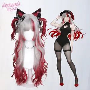 Korura Original Wig #008 –– No Headpiece / Hair Styling Included- Cosplay Lolita Cute Wig  AkaiYoru Hime (Crimson Night Princess) | Japanese-Inspired Dramatic Dark Wig For Christmas TikTokShopBlackFriday