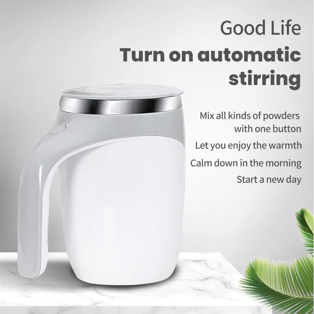 USB Rechargeable Automatic electric mixing cup - Easy to carry, automatically mixing hot chocolate, coffee, milk and other drinks, suitable for office