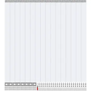 VEVOR Strip Curtain 16PCS, 96" Height, 96" Width, 0.08" Thickness, Clear Smooth Plastic Door Strips with 50% Overlap, PVC Strip Door Curtain Freezer Curtain for Warehouses, Walk in Freezers, Coolers