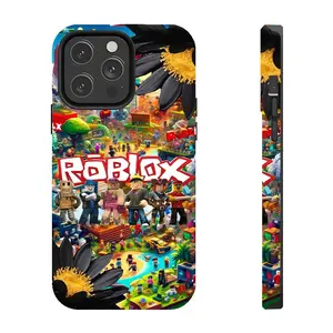 Roblox Colorful Block World Phone Case, compatible with iPhone