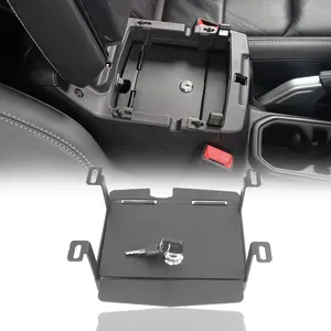 Hooke Road Interior Console Lock Box Security Storage for 2018-2024 Jeep JL Wrangler & 2020-2024 Gladiator JT Car Accessories