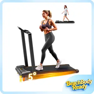 【BeachBodyReady】BestGod Incline Treadmills Home with Foldable Handle Bar, Under Desk Treadmill, Shock-Absorbing Quiet Walking Pad, Exercise Equipment with Remote Control, 330 lbs Capacity, with LED Display, T1 Pro Smart, Easter Gift