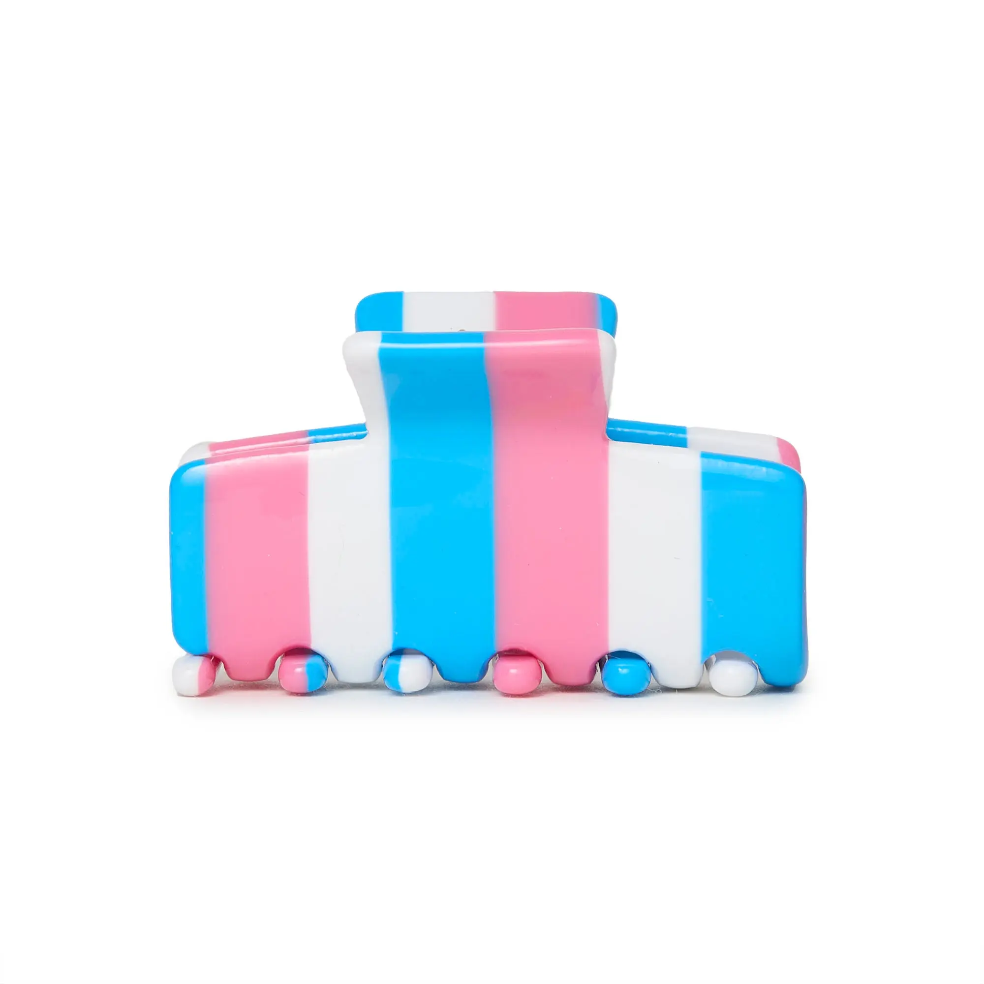 CORAL TIDE MINI STRIPED CLAW CLIP