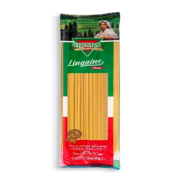 CRISPA Linguine Pasta |Italian Style | Premium Durum Wheat Semolina | Gold Seal Quality | 16 oz (1 lb) Pack | Perfect for Seafood, Pesto & Creamy Sauces