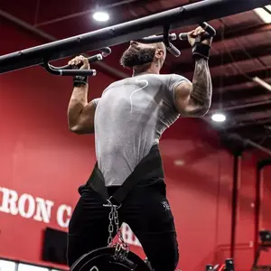 New Home Pull-Up Weighted Belt with Iron Chain for Strength Training and Fitness Equipment Single and Double Bar Weighted Belt