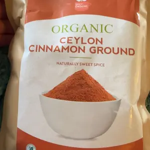 SPICY ORGANIC Ceylon Cinnamon Powder, 8 Oz. – Pure & Freshly Ground from Sri Lanka, USDA Certified Organic, Non-GMO, Gluten-Free & Kosher, Perfect for Baking, Cooking, Drinks & Seasoning