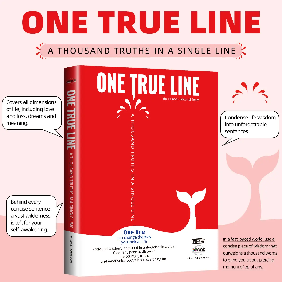 English Abridged Daily Inspirational Book - "1 True Line" Condensed Life Wisdom Quotes, All-Scenario Wisdom for Busy Young Adults in Confusion Periods for Self-Awakening & Personal Growth