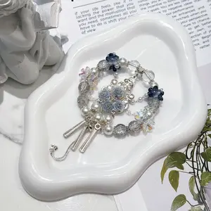 Acrylic Rose Bloom Bracelet Stack for Women & Men - Christmas Gift, Charm Bracelet, Teenage Girl Accessories, Couple Gifts, Versatile Jewelry