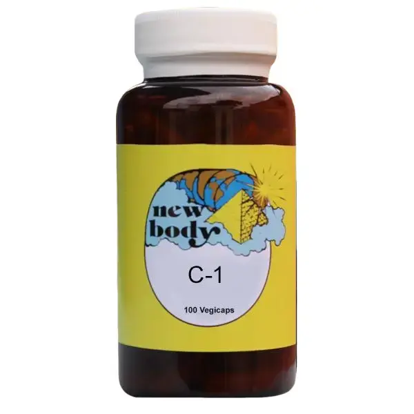 New Body C-1 Natural Herbal Healthcare Supplement for Adults, 100 Plant-Based Vegetarian Capsules, Dietary