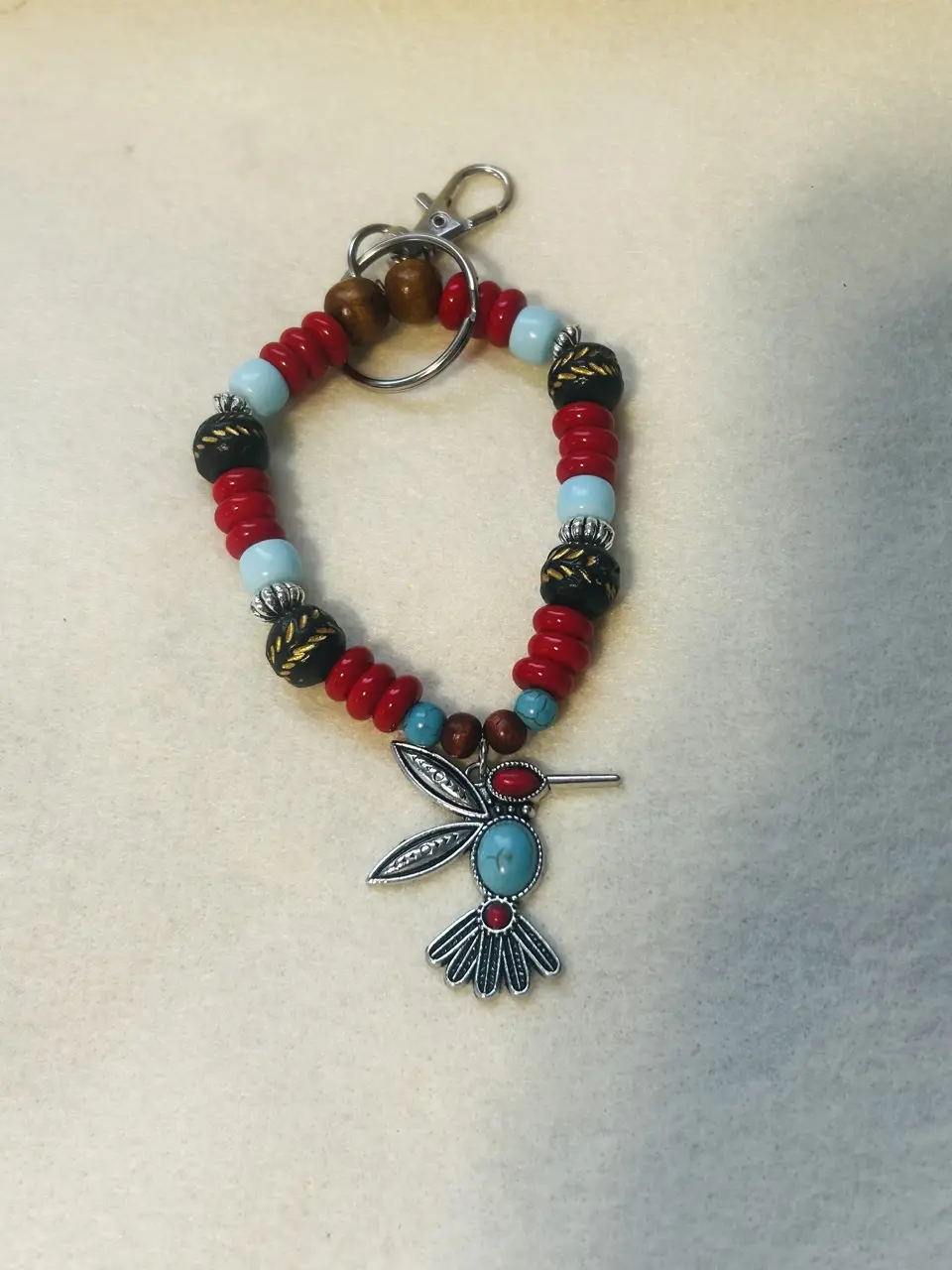 Hummingbird- Bracelet Keychain