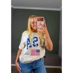 America Star Flag Graphic T-Shirt