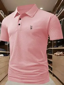 This polo shirt with the cute bunny logo print is suitable for multiple occasions. The high-quality fabric provides a comfortable and breathable wearing experience, while the classic design keeps it stylish and versatile.