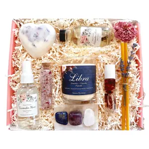 Libra Zodiac Sign Crystal Gift Box, Astrology Crystals, Zodiac Birthday Gift For Her, Witchy, Self-Care Box, Metaphysical