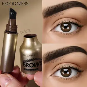 Waterproof and Long-lasting Eyebrow Tint with Brush, Long-lasting Waterproof, Push-type Design, Easy To Shape Natural and Wild Eyebrows, Eyebrow Cosmetics, Eyebrow Pencils, Eyebrow Makeup Products