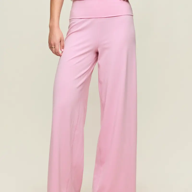 Old Navy Women's High-Waisted PowerChill Fold-Over Wide-Leg Pants