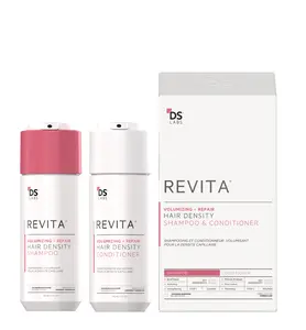 DS Laboratories Revita Volumizing Kit - Keratin Infused Shampoo & Conditioner Set for Hair Density & Repair - Boosts Volume & Strengthens Strands - Anti-Frizz Formula - UV Protection