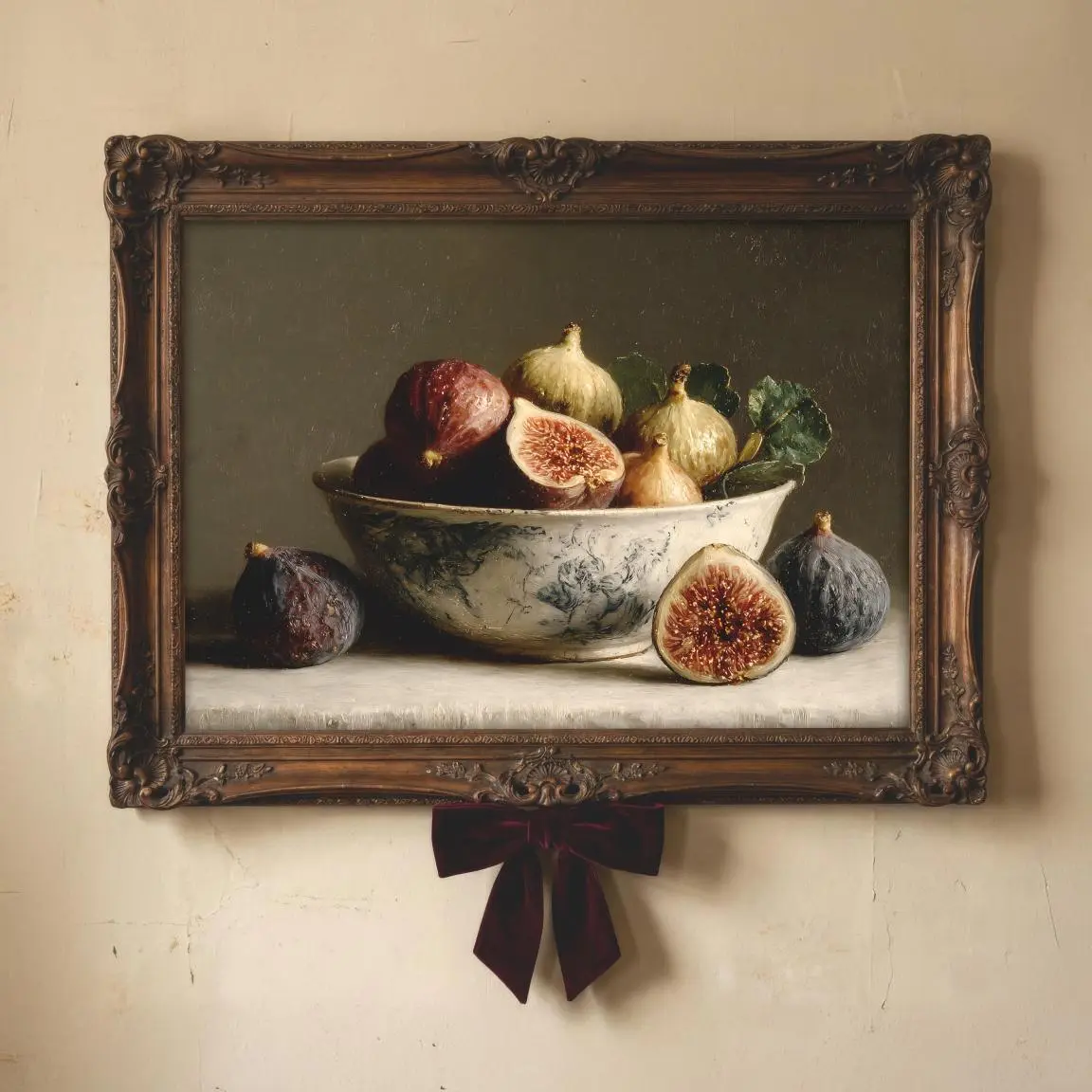 Vintage Fig Still Life Painting | Rustic Kitchen Art, Kitchen Home Decor, Simple Look, Easy to Match, Gildan Unisex, Premium Quality Cotton