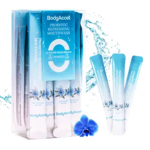 BodyAccel Probiotic Refreshing Mouthwash For Oral Care Daily Cleanser 12 Hours Fresh Breath 6 Pack