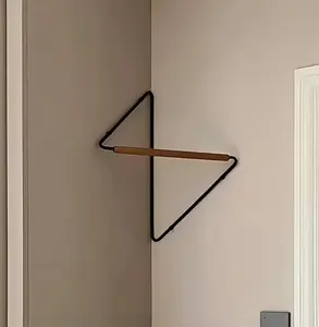 2026 New Wood Wall-Mounted Corner Coat Rack Shelves, Space-Saving Home Organizer, Minimalist Decoration for Bedroom, Bathroom