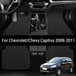 Car Floor Mat For Chevrolet/Chevy Captiva 2008-2011 7 Seats Full Set Luxury Premium Mat Reliable Performance, Ideal for Daily Commute & Long Trips, Must-Have Vehicle Easy to clean, anti slip and wear-resistant Auto Interior Accessories