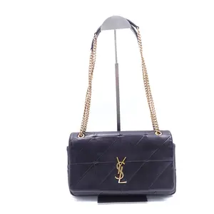 Pre-owned Yves Saint Laurent Lambskin Shoulder Bags Jamie Black Shoulder Bag T10394876