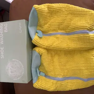 Premium Shoe Washing Bag for Washing Machine - Durable Mesh Fabric with Secure Zipper Closure for All Footwear Types - 1pcs/2-pcs Set with Gift Box