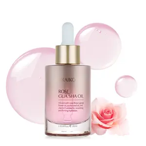 Gua Sha Face Oil Serum | Rosa Rugosa Flower & Jojoba Seed Oil Product | Detox, Plump, Anti-Oxidant, Soothing | Nourish, Cruelty Free, Natural, 1 fl oz