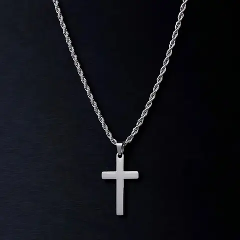 Gemvius Signature Cross Necklace - Stainless Steel